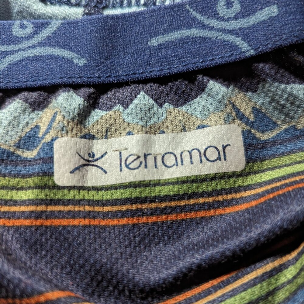 Terramar Women Medium Striped Breathable Baselayer Pants Pull On - Picture 3 of 5